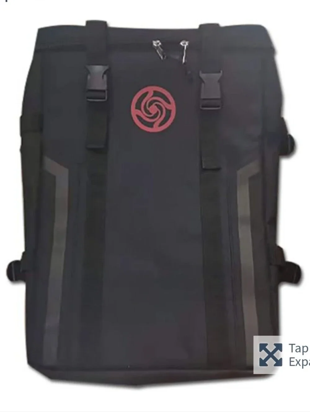 Jujutsu Kaisen Black Backpack with Red Emblem